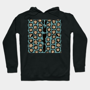 Jaguar Pattern in Beach Colors Hoodie